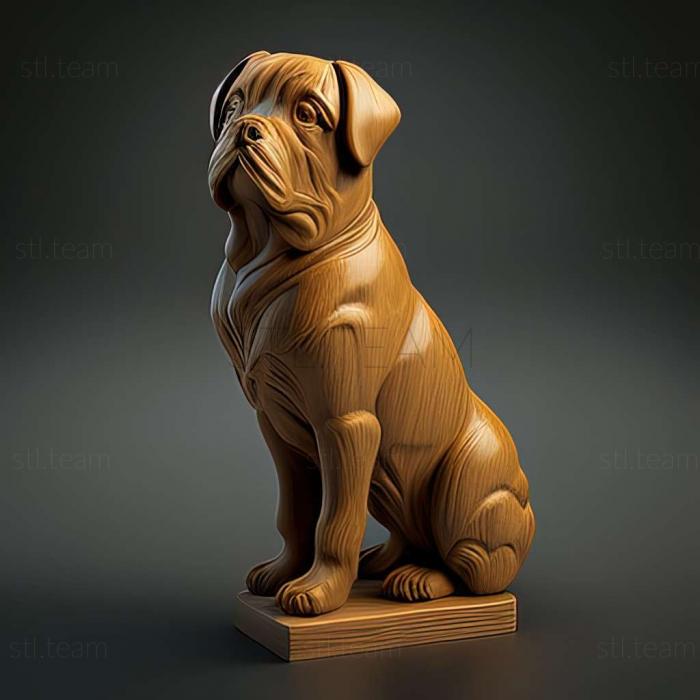 3D модель Тире собака відома тварина (STL)